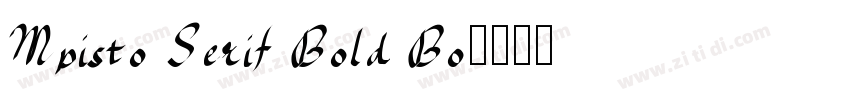 Mpisto Serif Bold Bo字体转换